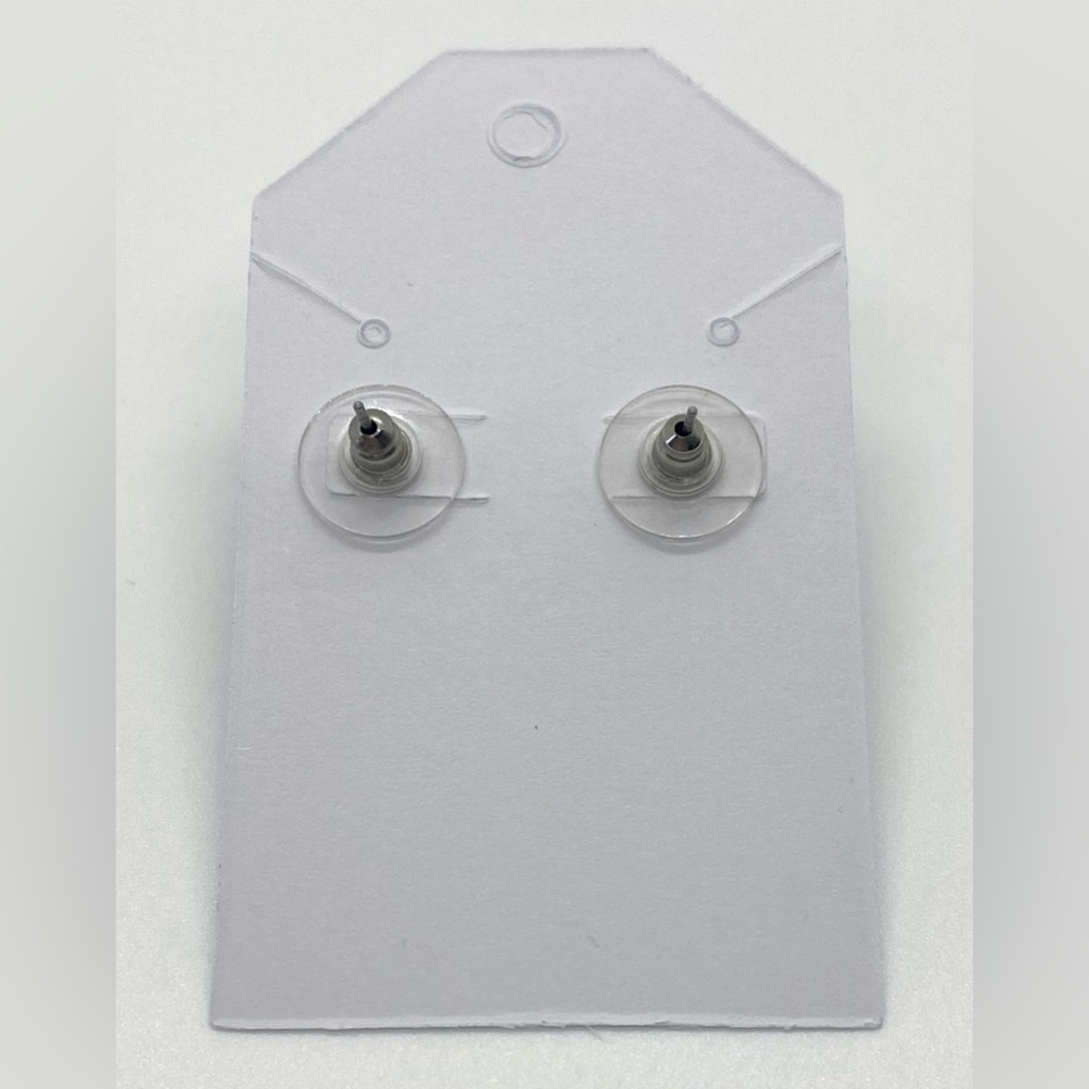 Gray Pearl Stud Earrings 90s Minimalism Preppy Cottagecore Fairy Whimsigoth Fall - Picture 6 of 8